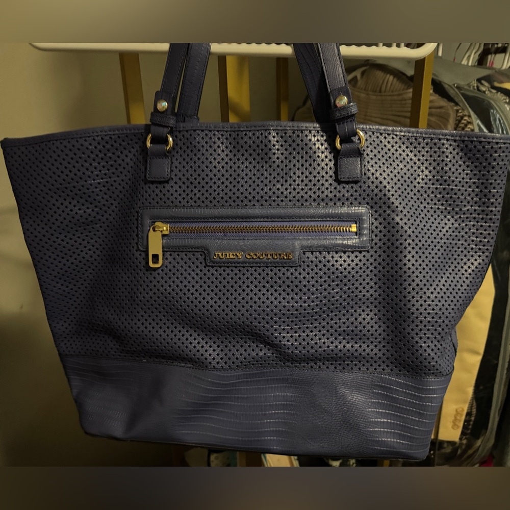 JUICY COUTURE VINTAGE Y2K genuine leather tote bag